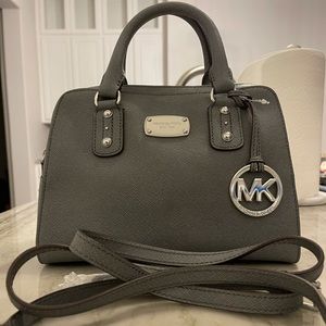 NWT Michael Kors Heather Grey Small Satchel